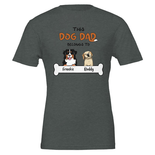 This Dog Dad Belongs To Personalized T-shirt