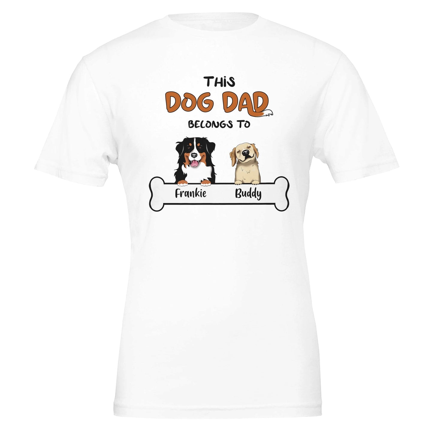 This Dog Dad Belongs To Personalized T-shirt