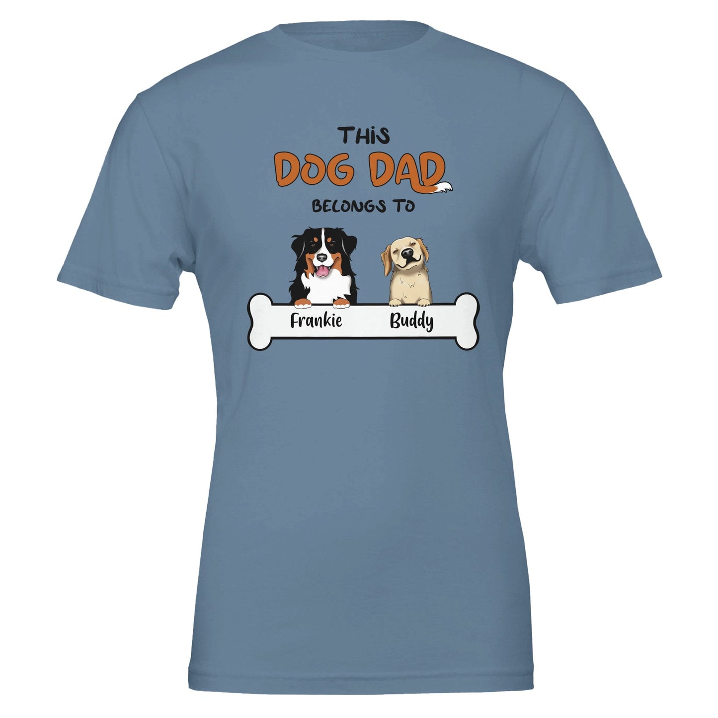 This Dog Dad Belongs To Personalized T-shirt