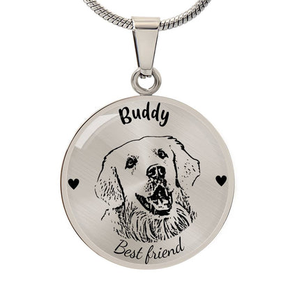 Custom Photo Upload Necklace | Image To Sketch | Custom Name