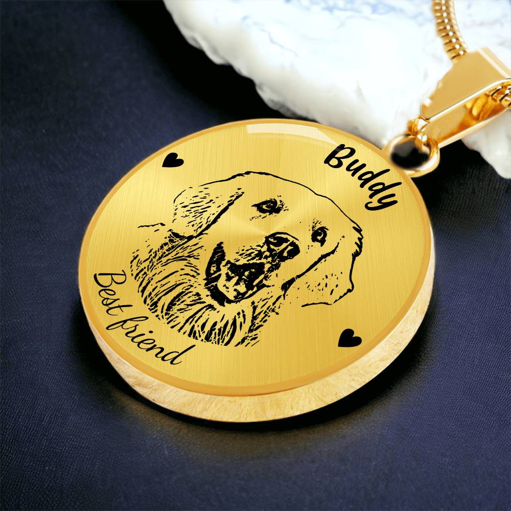 Custom Photo Upload Necklace | Image To Sketch | Custom Name