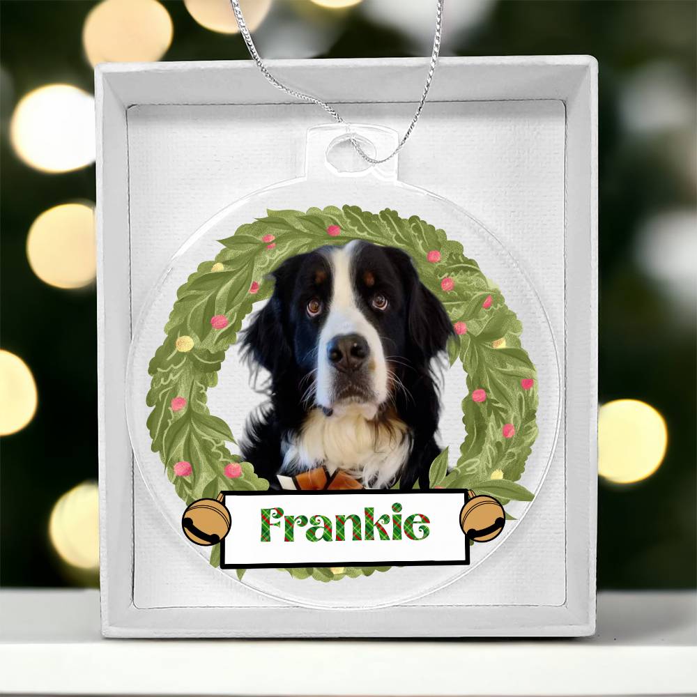 Acrylic Ornament Custom Image Name