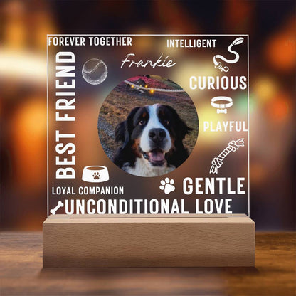 Personalized Dog Word Cloud Acrylic Plaque